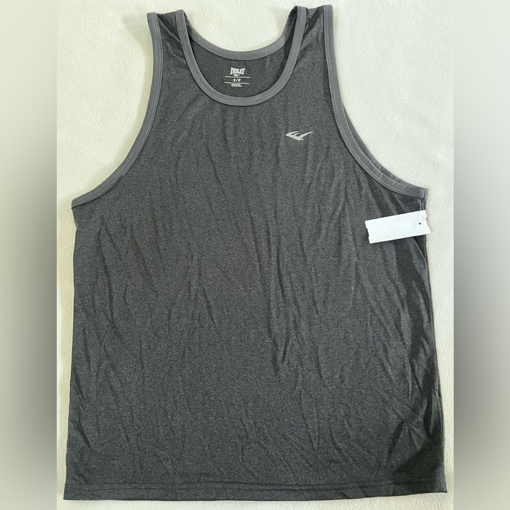 EVERLAST SPOTRT MEN'S ATHLETIC TANK-TOP BLACK SIZE SMALL MADE IN EGYPT NWT